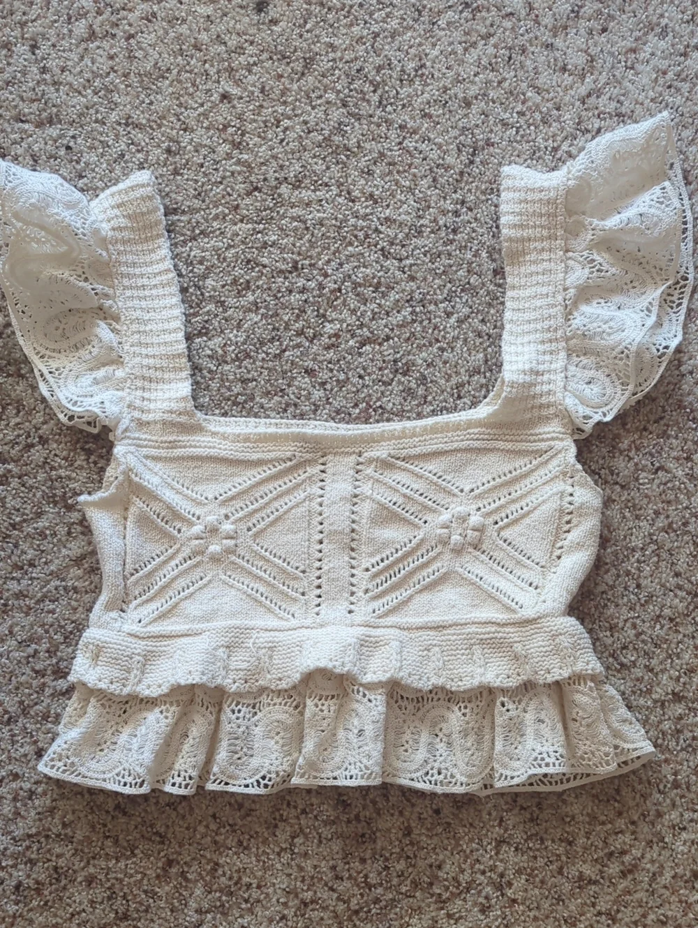 Zara Crochet Top Medium